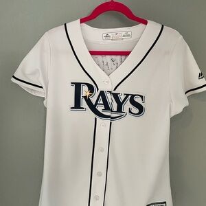 Tampa Bay Rays Kiermaier Majestic White Jersey